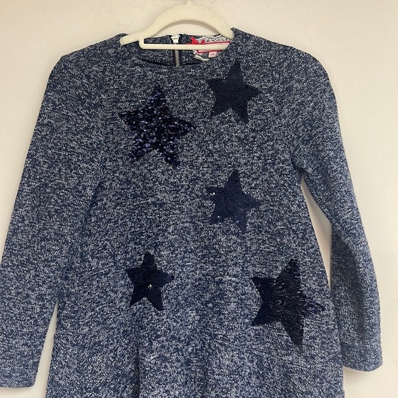 NWOT MELANGE GIRL longsleeve dress for girls with reversible sequins size 14 - Picture 4 of 5